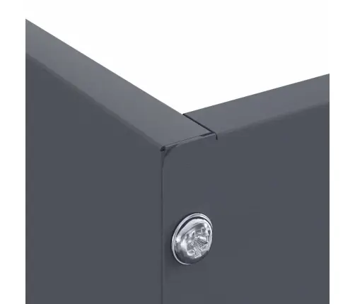 Zāliena Apmale 6 Pcs Antracīts 60 X 60 X 13 Cm Tērauds Vidaxl