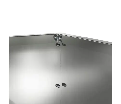 Zāliena Apmale 6 Pcs Sudraba 60 X 60 X 13 Cm Cinkots Tērauds Vidaxl