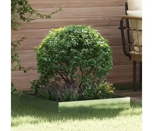 Zāliena Apmale 6 Pcs Sudraba 60 X 60 X 13 Cm Cinkots Tērauds Vidaxl