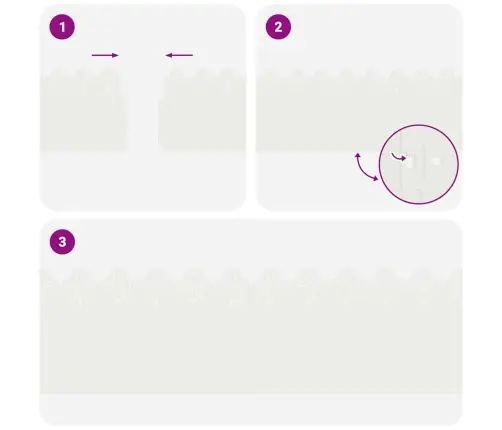 Zāliena Apmales 10 Pcs Balts 103 X 0,05 X 22 Cm Tērauds Vidaxl