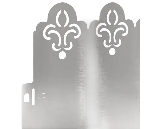 Zāliena Apmales 20 Pcs Sudraba 103 X 0,05 X 22 Cm Vidaxl