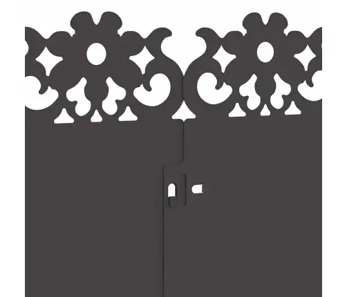 Zāliena Apmales 20 Pcs Melna 103 X 0,05 X 22 Cm Tērauds Vidaxl