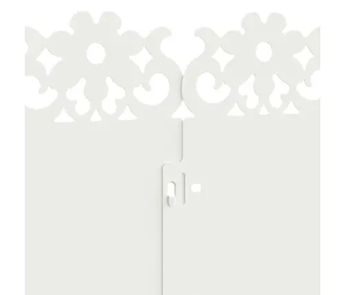 Zāliena Apmales 10 Pcs Balts 103 X 0,05 X 22 Cm Tērauds Vidaxl