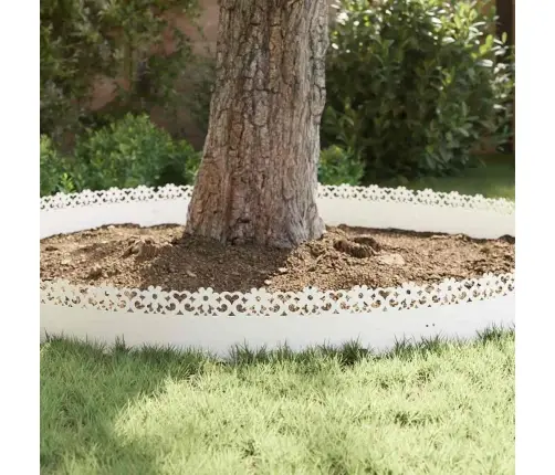 Zāliena Apmales 20 Pcs Balts 103 X 0,05 X 22 Cm Tērauds Vidaxl