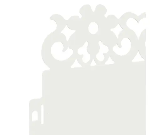 Zāliena Apmales 30 Pcs Balts 103 X 0,05 X 22 Cm Tērauds Vidaxl