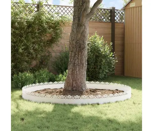 Zāliena Apmales 30 Pcs Balts 103 X 0,05 X 22 Cm Tērauds Vidaxl