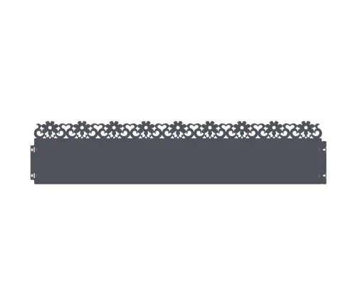Zāliena Apmales 30 Pcs Antracīts 103 X 0,05 X 22 Cm Tērauds Vidaxl