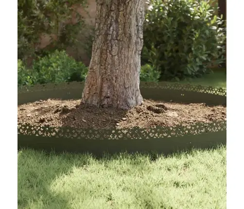 Zāliena Apmales 10 Pcs Olīvu Zaļš 103 X 0,05 X 22 Cm Tērauds Vidaxl