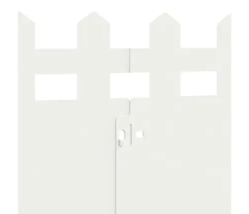 Zāliena Apmales 10 Pcs Balts 103 X 0,05 X 22 Cm Tērauds Vidaxl
