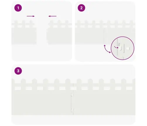 Vejos Borteliai 20 Pcs Balta 103 X 0,05 X 22 Cm Plienas