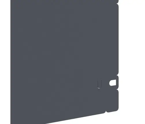 Zāliena Apmales 20 Pcs Antracīts 103 X 0,05 X 22 Cm Tērauds Vidaxl