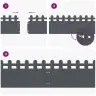 Zāliena Apmales 30 Pcs Antracīts 103 X 0,05 X 22 Cm Tērauds Vidaxl