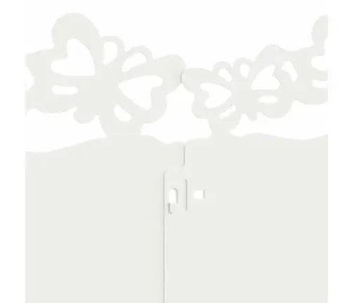 Zāliena Apmales 10 Pcs Balts 103 X 0,05 X 22 Cm Tērauds Vidaxl