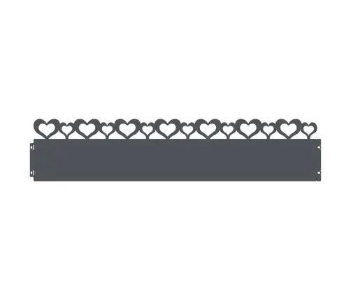 Zāliena Apmales 30 Pcs Antracīts 103 X 0,05 X 22 Cm Tērauds Vidaxl