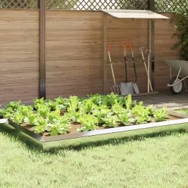 Kāpuru Žogs 16 Pcs Sudraba 50 X 3,5 X 25 Cm Nerūsējošs Tērauds Vidaxl