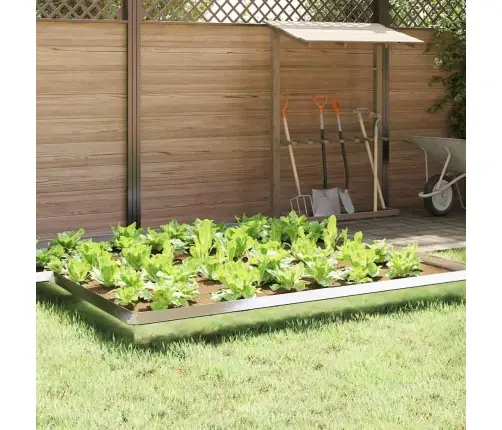 Kāpuru Žogs 4 Pcs Sudraba 100 X 3,5 X 25 Cm Nerūsējošs Tērauds Vidaxl