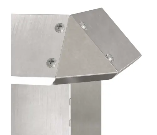 Sraigių Tvora Sidabro 13,5 X 13,5 X 25 Cm Nerūdijantis Plienas