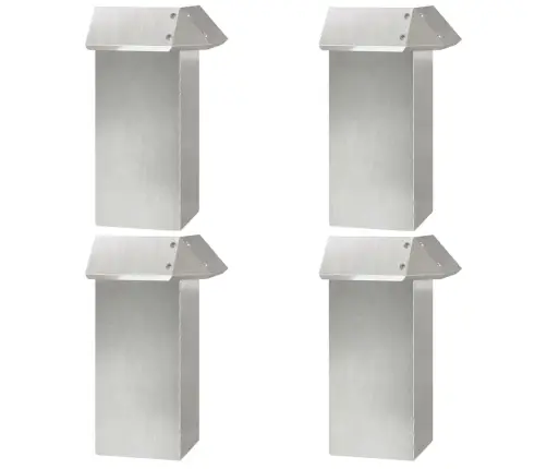 Sraigių Tvora 4 Pcs Sidabro 13,5 X 13,5 X 25 Cm