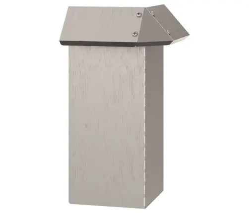 Kāpuru Žogs Rūsa 13,5 X 13,5 X 25 Cm Novecināts Tērauds Vidaxl