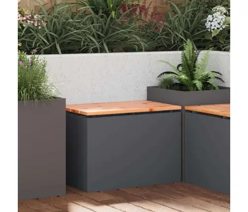 Dārza Sols Antracīts 60 X 40 X 43 Cm Tērauds Vidaxl