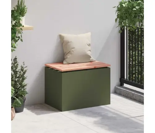 Dārza Sols Olīvu Zaļa 60 X 40 X 43 Cm Tērauds Vidaxl Dārza Sols Olīvu Zaļa 60 X 40 X 43 Cm Tērauds Vidaxl