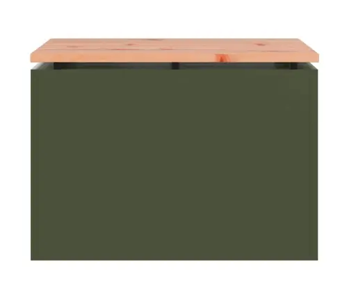 Dārza Sols Olīvu Zaļa 60 X 40 X 43 Cm Tērauds Vidaxl Dārza Sols Olīvu Zaļa 60 X 40 X 43 Cm Tērauds Vidaxl