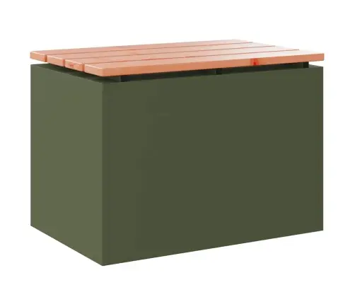 Dārza Sols Olīvu Zaļa 60 X 40 X 43 Cm Tērauds Vidaxl Dārza Sols Olīvu Zaļa 60 X 40 X 43 Cm Tērauds Vidaxl