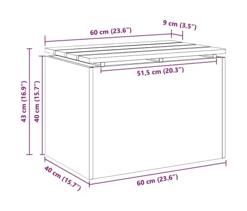 Sodo Suolas Sidabro 60 X 40 X 43 Cm Nerūdijantis Plienas