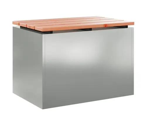 Dārza Sols Sudraba 60 X 40 X 43 Cm Cinkots Tērauds Vidaxl