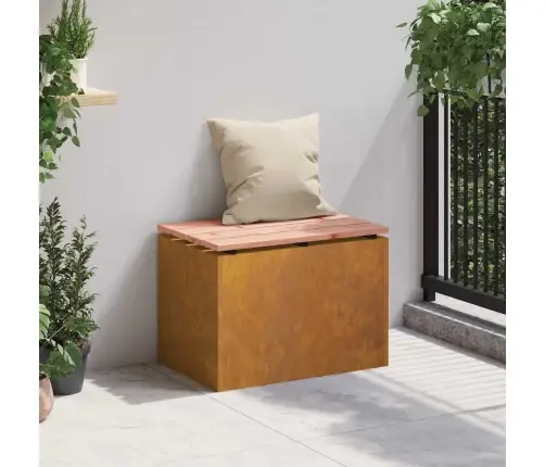 Dārza Sols Rūsa 60 X 40 X 43 Cm Novecināts Tērauds Vidaxl Dārza Sols Rūsa 60 X 40 X 43 Cm Novecināts Tērauds Vidaxl