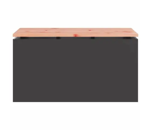 Dārza Sols Melna 80 X 40 X 43 Cm Tērauds Vidaxl