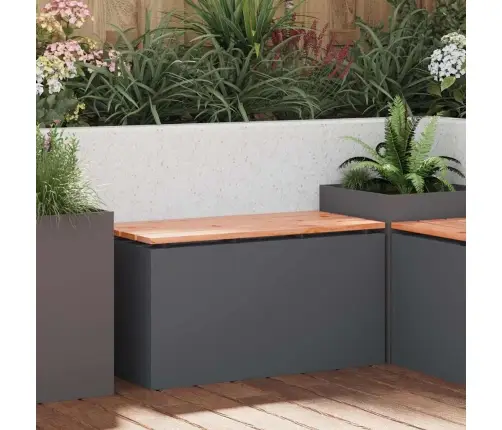 Dārza Sols Antracīts 80 X 40 X 43 Cm Tērauds Vidaxl