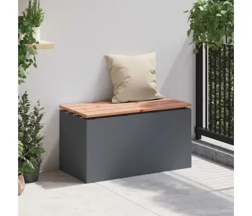 Dārza Sols Antracīts 80 X 40 X 43 Cm Tērauds Vidaxl