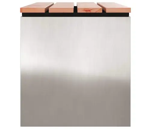 Dārza Sols Sudraba 80 X 40 X 43 Cm Nerūsējošs Tērauds Vidaxl