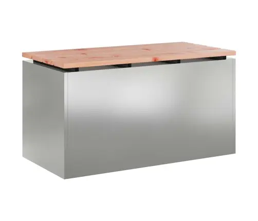 Aiapink Hõbedane 80 X 40 X 43 Cm Tsingitud Teras