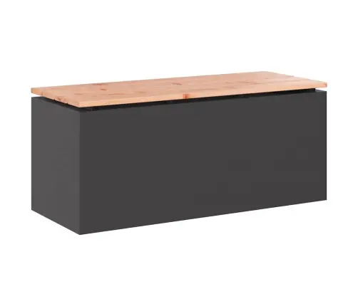 Sodo Suolas Juoda 100 X 40 X 43 Cm Plienas Sodo Suolas Juoda 100 X 40 X 43 Cm Plienas