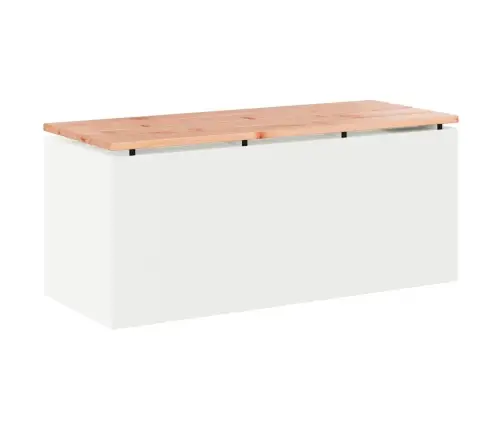 Dārza Sols Balts 100 X 40 X 43 Cm Tērauds Vidaxl