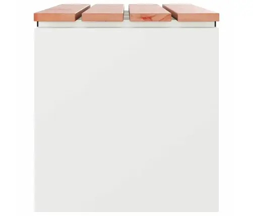 Dārza Sols Balts 100 X 40 X 43 Cm Tērauds Vidaxl