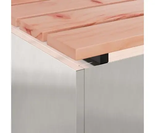 Sodo Suolas Sidabro 100 X 40 X 43 Cm Nerūdijantis Plienas Sodo Suolas Sidabro 100 X 40 X 43 Cm Nerūdijantis Plienas