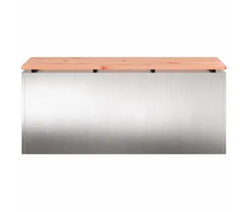 Sodo Suolas Sidabro 100 X 40 X 43 Cm Nerūdijantis Plienas Sodo Suolas Sidabro 100 X 40 X 43 Cm Nerūdijantis Plienas