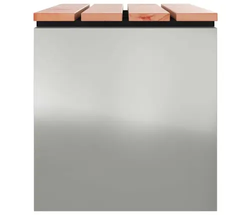 Sodo Suolas Sidabro 100 X 40 X 43 Cm Galvanizuotas Plienas Sodo Suolas Sidabro 100 X 40 X 43 Cm Galvanizuotas Plienas
