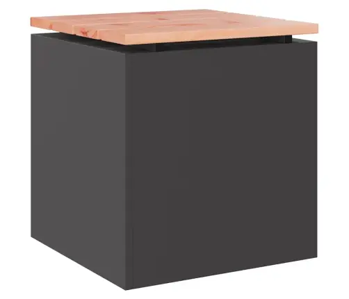 Sodo Suolas Juoda 40 X 40 X 43 Cm Plienas