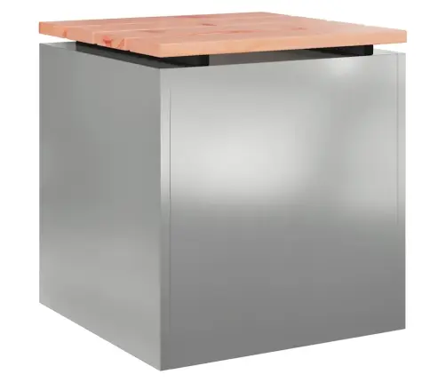 Aiapink Hõbedane 40 X 40 X 43 Cm Tsingitud Teras