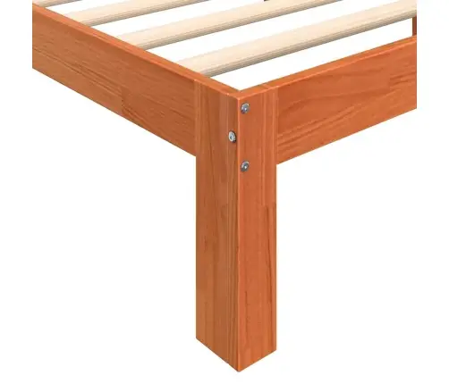 Voodi Raam Vahapruun 203.5 X 205.5 X 69.5 Cm Soe Puu, Männi