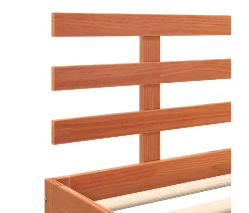 Voodi Raam Vahapruun 203.5 X 205.5 X 69.5 Cm Soe Puu, Männi