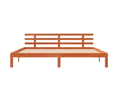 Voodi Raam Vahapruun 203.5 X 205.5 X 69.5 Cm Soe Puu, Männi