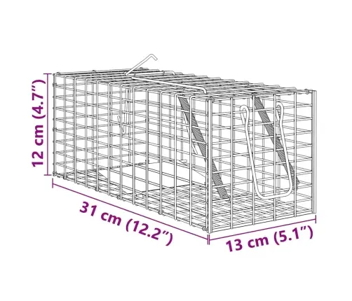 Dzīvnieku Slazds Antracīts 31 X 13 X 12Cm Tērauds Vidaxl