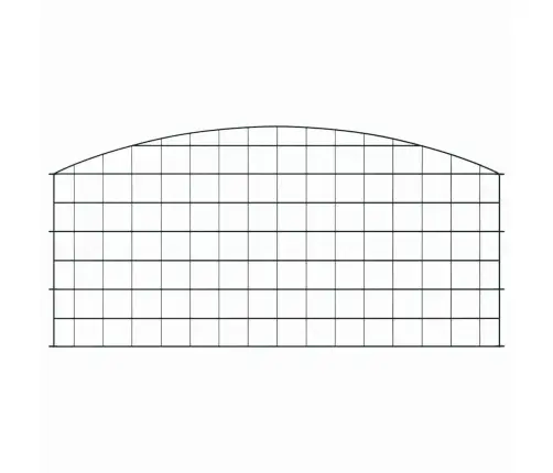 Tvenkinio Tvoros Rinkinys 5 Pcs Žalia 100 X 50 Cm Plienas