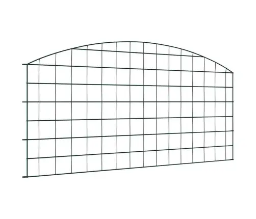 Tvenkinio Tvoros Rinkinys 5 Pcs Žalia 100 X 50 Cm Plienas