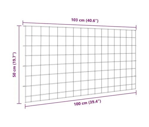 Tiikide Aiapink 5 Pcs Roheline 100 X 50 Cm Teras